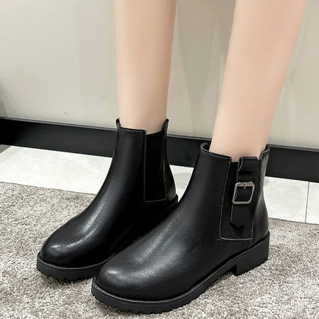 KEUSN Fashion Women Artificial Leather Solid Color Autumn Thick Sole Square Heels Slip On Short Booties Round Toe Shoes
KEUSN Fashion Women Artificial Leather Solid Color Autumn Thick Sole Square Heels Slip On Short Booties Round Toe Shoes