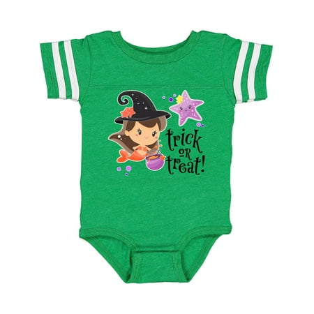 Inktastic Trick or Treat Mermaid witch hat cauldron Gift Baby Boy or Baby Girl Bodysuit
Inktastic Trick or Treat Mermaid witch hat cauldron Gift Baby Boy or Baby Girl Bodysuit