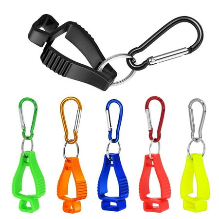 6Pcs Glove Clips for Work Glove Holders Glove Belt Clip with Metal Carabiners for Construction Worker Labor