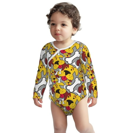 Fotbe Cute Dog Pattern Unisex-baby Long-sleeve Bodysuit Long Sleeve Bodysuits One-piece 100% Organic Cotton for Infant Baby Boys Unisex-12 Months
Fotbe Cute Dog Pattern Unisex-baby Long-sleeve Bodysuit Long Sleeve Bodysuits One-piece 100% Organic Cotton for Infant Baby Boys Unisex-12 Months