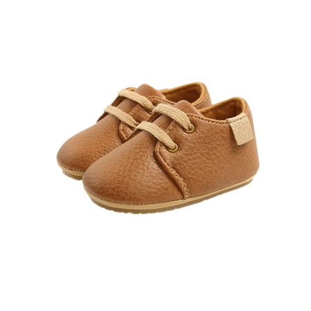 Suanret Newborn Baby Girls Boys First Walker PU Leather Solid Leopard Print Soft Lace Up Cork Shoes Brown 12 CM
Suanret Newborn Baby Girls Boys First Walker PU Leather Solid Leopard Print Soft Lace Up Cork Shoes Brown 12 CM