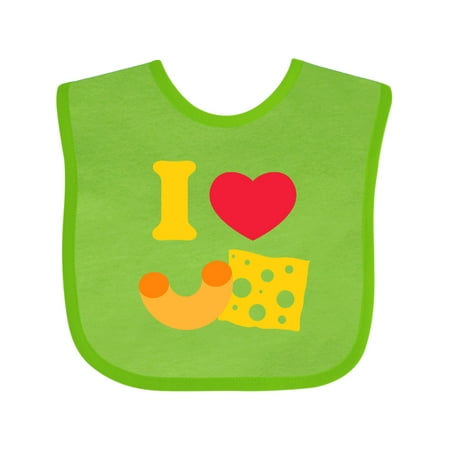 Inktastic I Heart Mac and Cheese Gift Baby Boy or Baby Girl Bib