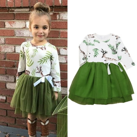 Leutsin Toddler Baby Girls Clothes Kids Casual Party Princess Elk Deer Print Tulle Dress
Leutsin Toddler Baby Girls Clothes Kids Casual Party Princess Elk Deer Print Tulle Dress