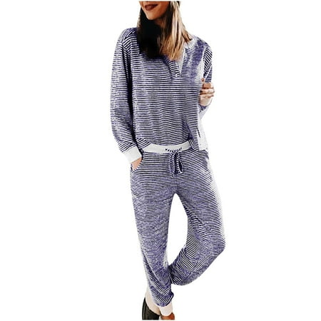 Women s Lounge Sets Pajamas Set 2 Piece Long Sleeve Tops and Drawstring Sweatpants Workout Outfits Sets Tracksuits
Women s Lounge Sets Pajamas Set 2 Piece Long Sleeve Tops and Drawstring Sweatpants Workout Outfits Sets Tracksuits