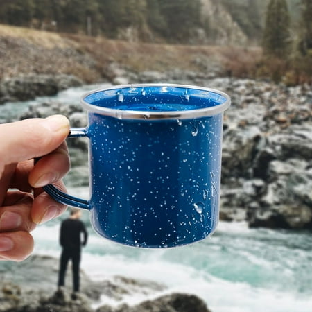 Teblacker 12oz blue and white dot enamel cup 380ml blue and white dot blue fine linen starry sky cup camping cup-blue(Blue)
Teblacker 12oz blue and white dot enamel cup 380ml blue and white dot blue fine linen starry sky cup camping cup-blue(Blue)
