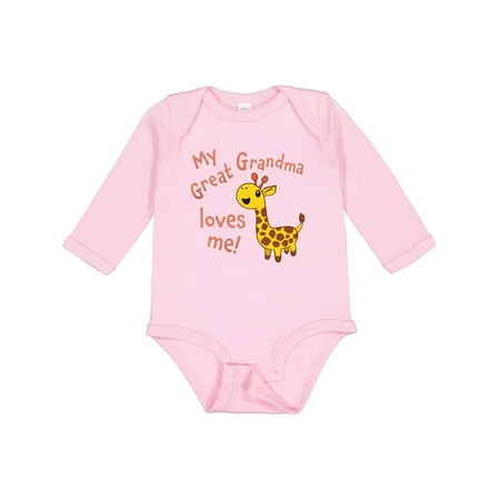 Inktastic My Great Grandma Loves Me- Cute Giraffe Gift Baby Boy or Baby Girl Long Sleeve Bodysuit
Inktastic My Great Grandma Loves Me- Cute Giraffe Gift Baby Boy or Baby Girl Long Sleeve Bodysuit