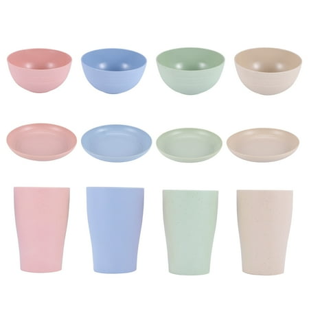 Wheat Straw Dinnerware Sets Unbreakable Reusable Lightweight Bowls Cups Plates Tableware Kitchen Cutlery Set
Wheat Straw Dinnerware Sets Unbreakable Reusable Lightweight Bowls Cups Plates Tableware Kitchen Cutlery Set
