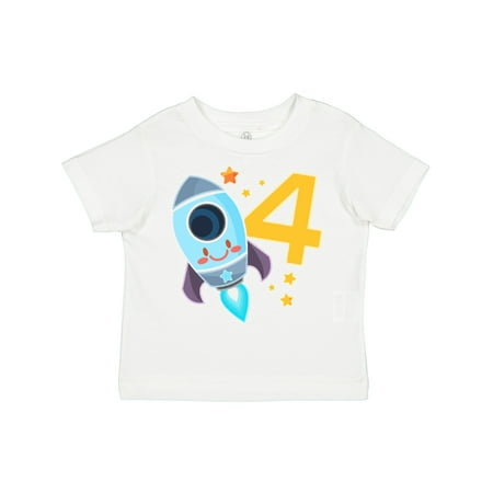 Inktastic Rocket Space Ship Happy Fourth Birthday Gift Toddler Boy or Toddler Girl T-Shirt 
Inktastic Rocket Space Ship Happy Fourth Birthday Gift Toddler Boy or Toddler Girl T-Shirt