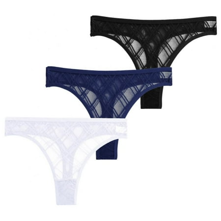 3 Pack Women Low-Waist Sexy Mesh Thongs G-String Transparent Panties Hollow Out T-Back Intimate Underwear Lingerie
3 Pack Women Low-Waist Sexy Mesh Thongs G-String Transparent Panties Hollow Out T-Back Intimate Underwear Lingerie