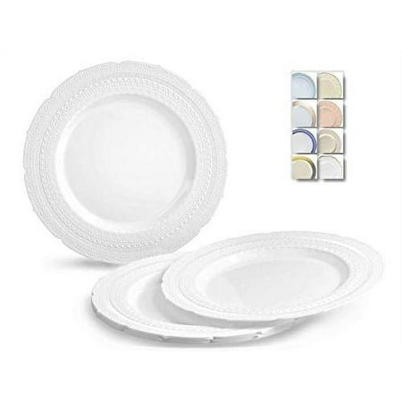 60 Plates Pack Heavyweight Wedding Party Disposable Plates (11 Dinner Plate Chateau in White)
60 Plates Pack Heavyweight Wedding Party Disposable Plates (11 Dinner Plate Chateau in White)