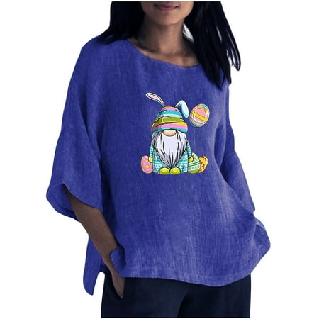 Womens Blouses And Tops Dressy Women s Fashion Printed Round Neck Short Sleeve T-shirt Blouse Loose Tops Proclub Shirts Blue XL
Womens Blouses And Tops Dressy Women s Fashion Printed Round Neck Short Sleeve T-shirt Blouse Loose Tops Proclub Shirts Blue XL