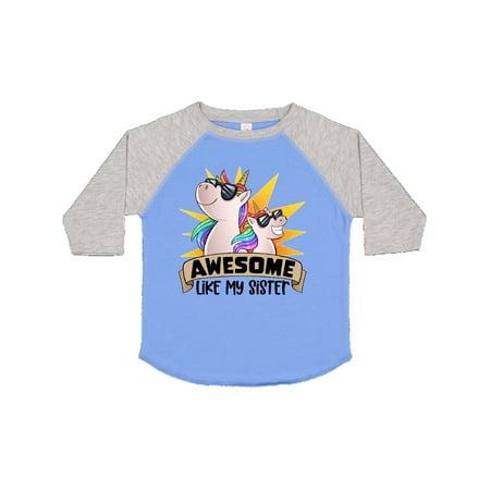 Inktastic Awesome Like My Sister Cute Unicorn Family in Sunglasses Gift Toddler Boy or Toddler Girl T-Shirt
Inktastic Awesome Like My Sister Cute Unicorn Family in Sunglasses Gift Toddler Boy or Toddler Girl T-Shirt