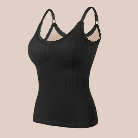WGOUP Winter Warm Double Layer Vest Bottoming Slimming Solid Color Bra With Bra Pad Black(Buy 2 Get 1 Free)
WGOUP Winter Warm Double Layer Vest Bottoming Slimming Solid Color Bra With Bra Pad Black(Buy 2 Get 1 Free)