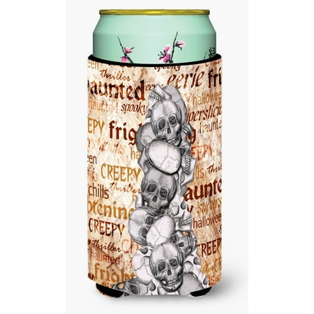 Creepy Haunted and Frightful with skulls Halloween Tall Boy Beverage Insulator Beverage Insulator Hugger
Creepy Haunted and Frightful with skulls Halloween Tall Boy Beverage Insulator Beverage Insulator Hugger