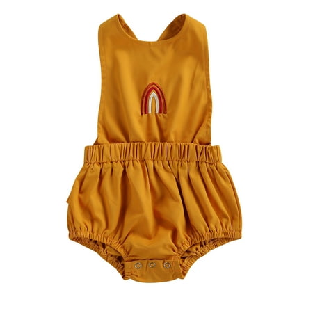 BrilliantMe Summer Toddler Baby Girls Boys Print Romper Sleeveless Sunsuit Outfits Set Yellow-Rainbow 18-24 Months
BrilliantMe Summer Toddler Baby Girls Boys Print Romper Sleeveless Sunsuit Outfits Set Yellow-Rainbow 18-24 Months