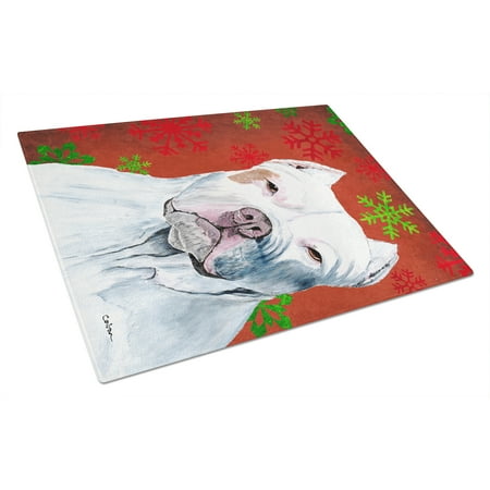 Carolines Treasures SC9421LCB Pit Bull Red and Green Snowflakes Holiday Christmas Glass Cutting Board Large 12H x 16W
Carolines Treasures SC9421LCB Pit Bull Red and Green Snowflakes Holiday Christmas Glass Cutting Board Large 12H x 16W
