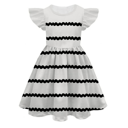 OJinShaWanO Toddler White Dressy Dress Girls Summer Color 3D Digital Print Cute Personality Princess Dress Fly Sleeve Dress White Polyester 10-11 Years
OJinShaWanO Toddler White Dressy Dress Girls Summer Color 3D Digital Print Cute Personality Princess Dress Fly Sleeve Dress White Polyester 10-11 Years