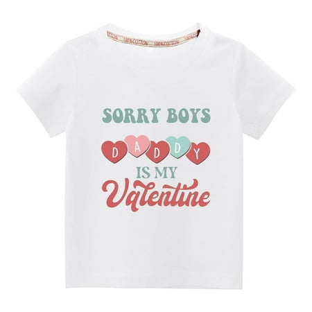 KBKYBUYZ Baby Girl Summer Outfits Toddler Kids Boys Girls Fashion Cute Solid Color Round Neck Valentine s Day Heart Print Short Sleeve Top On Sale
KBKYBUYZ Baby Girl Summer Outfits Toddler Kids Boys Girls Fashion Cute Solid Color Round Neck Valentine s Day Heart Print Short Sleeve Top On Sale
