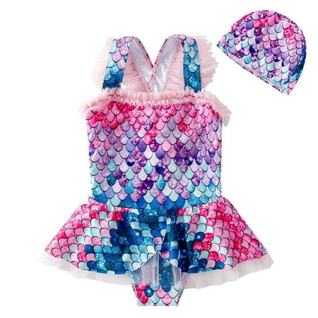 Bullpiano Toddler Girls One Piece Swimsuit Swimwear Kids Bikini Bathing Suit with Swimming Cap 2-11T
Bullpiano Toddler Girls One Piece Swimsuit Swimwear Kids Bikini Bathing Suit with Swimming Cap 2-11T