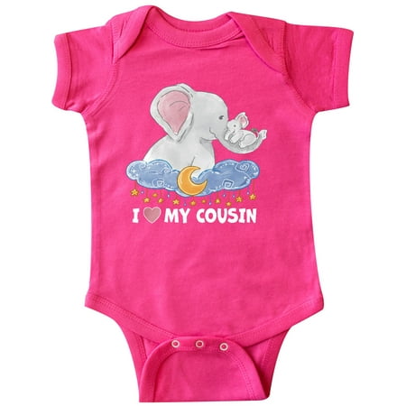 Inktastic I Love My Cousin Cute Elephants with Moon and Stars Gift Baby Boy or Baby Girl Bodysuit
Inktastic I Love My Cousin Cute Elephants with Moon and Stars Gift Baby Boy or Baby Girl Bodysuit