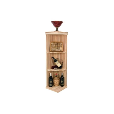 4 ft. Quarter Round Display Wine Rack (Rustic Pine - Unstained)