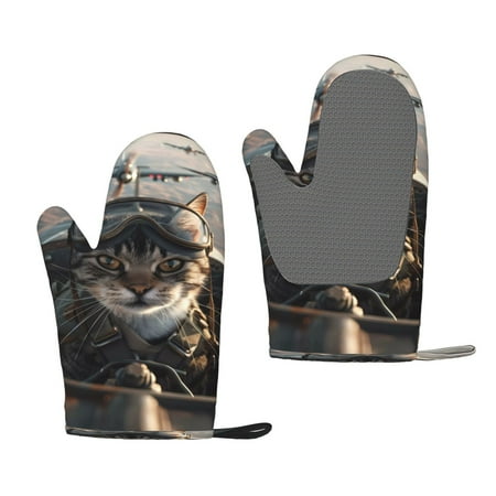 Lafuoo Pilot Cat In Vintage Plane Pattern Silicone Anti-Scalding Gloves Hanging Rope Gloves are Suitable for Kitchen Utensils for Kitchen Baking Cooking Outdoor Barbecue
Lafuoo Pilot Cat In Vintage Plane Pattern Silicone Anti-Scalding Gloves Hanging Rope Gloves are Suitable for Kitchen Utensils for Kitchen Baking Cooking Outdoor Barbecue