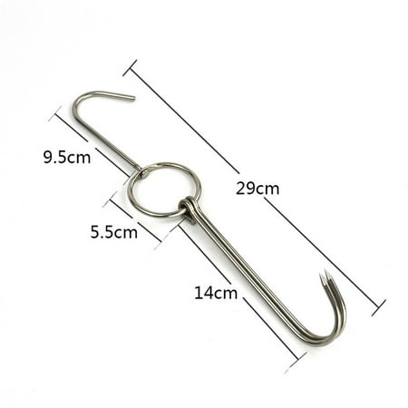 Stainless Steel Double Meat Hooks Roast Ducks Bacons Shop Hook BBQ Grill Hanger Cooking Tools Accessories
Stainless Steel Double Meat Hooks Roast Ducks Bacons Shop Hook BBQ Grill Hanger Cooking Tools Accessories