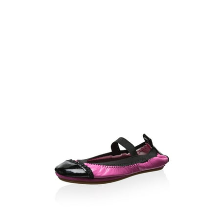 Yosi Samra Kid s Two Tone Ballet Flat Pink/Black 6 M US Toddler