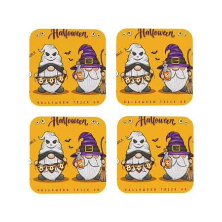 Honeii Cute Gnomes Halloween Print Leather Coaster Set of 4 Ideal for Safeguarding Your Furniture from Drinks Spills and Effortless Cleanup-Square
Honeii Cute Gnomes Halloween Print Leather Coaster Set of 4 Ideal for Safeguarding Your Furniture from Drinks Spills and Effortless Cleanup-Square