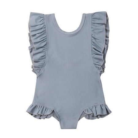 Sunisery Newborn Baby Girls Summer One-piece Swimsuit Sleeveless Solid Ruffle Swimwear Bathing Suit Grey 3-4 Years
Sunisery Newborn Baby Girls Summer One-piece Swimsuit Sleeveless Solid Ruffle Swimwear Bathing Suit Grey 3-4 Years