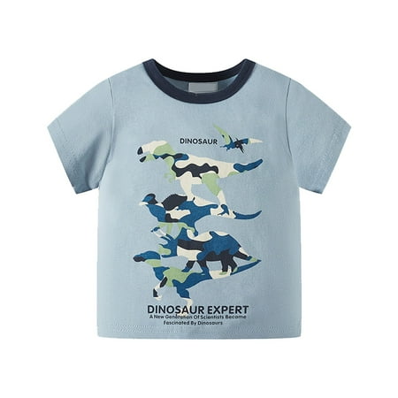 Summer T Shirts For Toddler Kids Baby Boys Cartoon Camouflage Dinosaur Short Sleeve Crewneck T Shirts Tops Tee Blue And White Optional
Summer T Shirts For Toddler Kids Baby Boys Cartoon Camouflage Dinosaur Short Sleeve Crewneck T Shirts Tops Tee Blue And White Optional