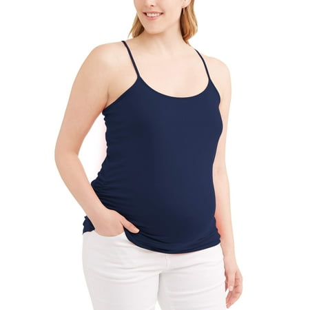 Oh! Mamma Maternity Women s Camisole Tank Top with Side Ruching