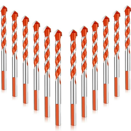 12 Pcs 6 mm Masonry Drill Bit Sets Triangular Handle Multifunctional Drill Bits Punching Drill Bits Set for Power Tools
12 Pcs 6 mm Masonry Drill Bit Sets Triangular Handle Multifunctional Drill Bits Punching Drill Bits Set for Power Tools