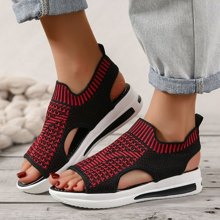 YTJX Ladies Fashion Colorblock Mesh Breathable Fish Mouth Large Size Platform Sandals
YTJX Ladies Fashion Colorblock Mesh Breathable Fish Mouth Large Size Platform Sandals