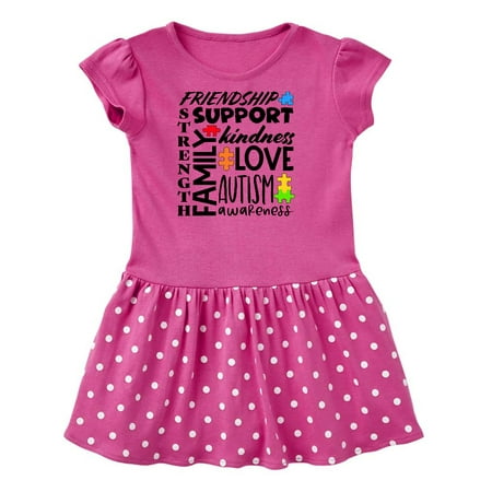 Inktastic Autism Awareness Love Friendship Support Gift Toddler Girl Dress