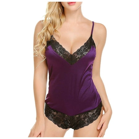 ZMHEGW Women Bodysuits Outfits Satin V Neck Lace Babydoll Short Jumpsuit Pajamas Plus Size Lingerie
ZMHEGW Women Bodysuits Outfits Satin V Neck Lace Babydoll Short Jumpsuit Pajamas Plus Size Lingerie