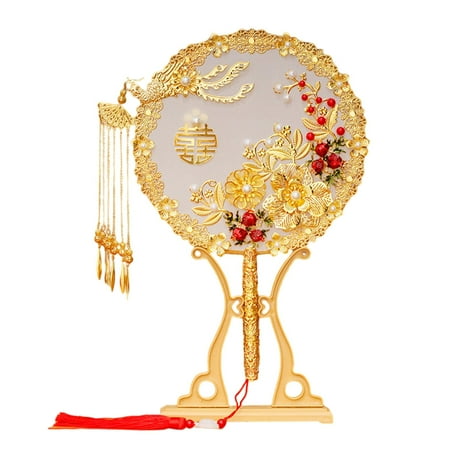Wedding Fan Bride Handmade Craft Luxurious Chinese Handheld for Wedding Gift White A
Wedding Fan Bride Handmade Craft Luxurious Chinese Handheld for Wedding Gift White A