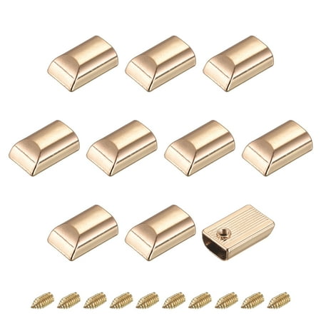Uxcell Metal Zipper Stoppers Rectangle Tail Clip with Screw for DIY Light Golden 10Pack
Uxcell Metal Zipper Stoppers Rectangle Tail Clip with Screw for DIY Light Golden 10Pack
