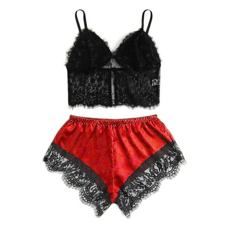 Tangnade home pajamas New Sexy Lace Lingerie Silk Underwear Sleepwear Nightdress Pajamas Satin Women Underwear Red XXL
Tangnade home pajamas New Sexy Lace Lingerie Silk Underwear Sleepwear Nightdress Pajamas Satin Women Underwear Red XXL