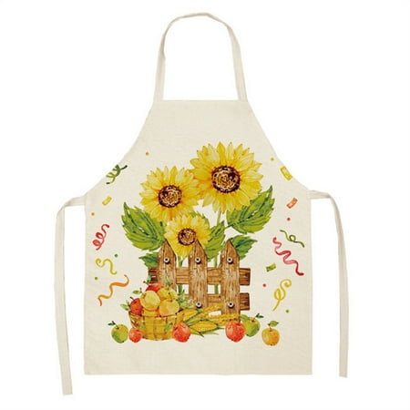 Garhelper Aprons For Women Sunflower Linen Apron Waterproof And Oil-Proof Cooking Kitchen Housework Apron For Gift
Garhelper Aprons For Women Sunflower Linen Apron Waterproof And Oil-Proof Cooking Kitchen Housework Apron For Gift
