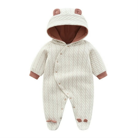 0-12 M Baby Infant One-piece Romper Jumpsuit Boys Girls Hooded Footie Outerwear for Spring Fall Beige 6-9 Months
0-12 M Baby Infant One-piece Romper Jumpsuit Boys Girls Hooded Footie Outerwear for Spring Fall Beige 6-9 Months