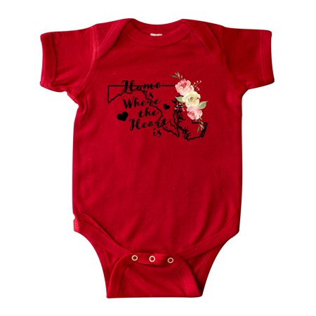 Inktastic Maryland Home is Where the Heart is with Watercolor Floral Gift Baby Boy or Baby Girl Bodysuit
Inktastic Maryland Home is Where the Heart is with Watercolor Floral Gift Baby Boy or Baby Girl Bodysuit