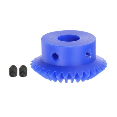 Uxcell 1.5 Modulus 30 Teeth 12mm Inner Hole Plastic Tapered Bevel Gear