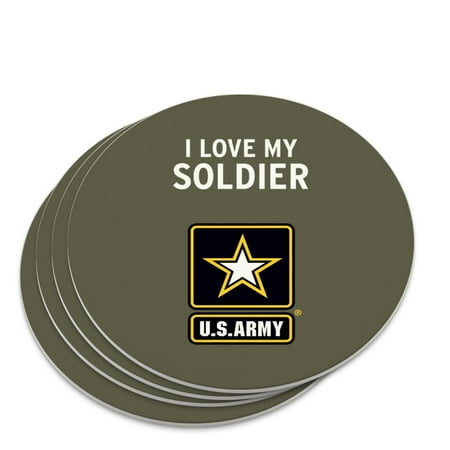 U.S. Army I Love My Soldier Novelty Coaster Set