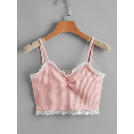 2021 European And American Women s Clothing Personality Fashion Lace Stitching Stretch Camisole
2021 European And American Women s Clothing Personality Fashion Lace Stitching Stretch Camisole
