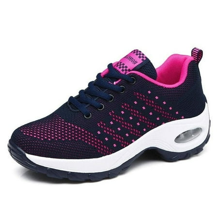 Breathable Mesh Lace-up Tennis Shoes