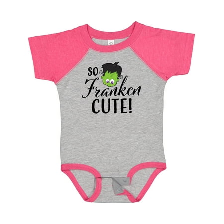 Inktastic Halloween So Franken Cute Gift Baby Boy or Baby Girl Bodysuit