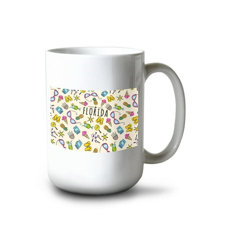 15 fl oz Ceramic Mug Florida Beach and Sunshine Pattern Dishwasher & Microwave Safe
15 fl oz Ceramic Mug Florida Beach and Sunshine Pattern Dishwasher & Microwave Safe