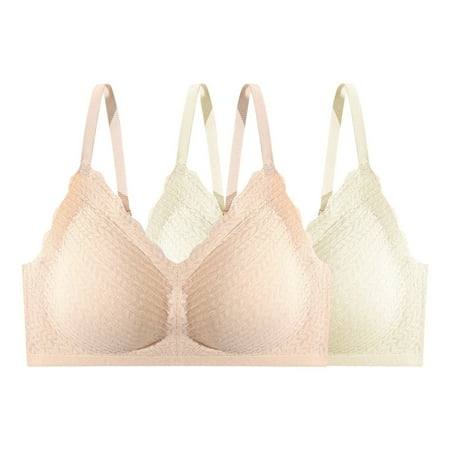 HHei_K Women s Extra-expansion Seamless Soft Support Small Chest Gathered Cup Three Hook-and-eye charming Bra 2-Pack
HHei_K Women s Extra-expansion Seamless Soft Support Small Chest Gathered Cup Three Hook-and-eye charming Bra 2-Pack