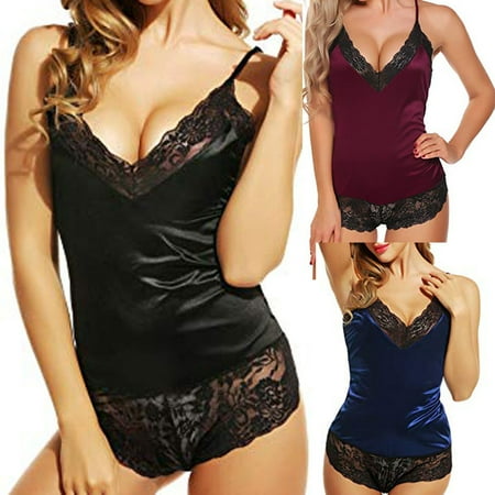 Fashion Sling Lace Sleepwear Lingerie Temptation Underwear Nightdress Note Please Buy One Size Larger
Fashion Sling Lace Sleepwear Lingerie Temptation Underwear Nightdress Note Please Buy One Size Larger